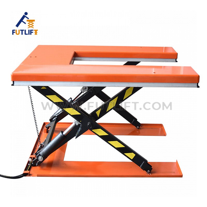 U Type Scissor Lift Table Aerial Work Platform Material Handling